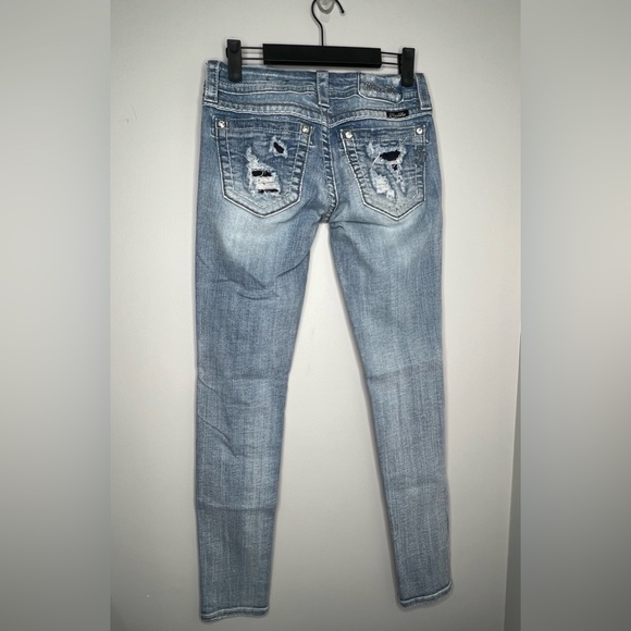 MISS ME Signature Ankle Skinny Jeans. Size 25. 7” rise. Distressed look. - Picture 2 of 8